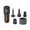 Black, variant on Portable Electric Air Pump,2000mAh Mini Inflator, 4-in-1 Camping Lantern & SOS Light, 430L/min for Air Mattress, Sleeping Pad, Pool Rings (5 Nozzles)