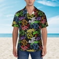 thumbnail image 4 of Lsque Game Joysticks pattern Hawaiian Shirt for Men, Unisex Summer Beach Casual Short Sleeve Button Down Shirts-Small, 4 of 9