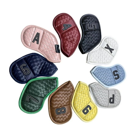 10Pcs/Pack Golfschläger Headcover Set Headcover Unisex Zubehör