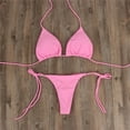 thumbnail image 4 of Bikini de mujer sexy Vendaje Traje de baño de verano Fiestas en la piscina Ropa de playa (rosa S) Likrtyny Para Estrenar, 4 of 6