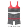 thumbnail image 5 of Workout Set for Women 2Piece Seamless Crop Tanks Top High Impacts Sports Bra High Waist Yogas Shorts Gym Exercise Outfit, 5 of 16