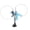 Blue Flying Fish and Gray Mouse, variant on Suction Cup Cat Feather Wand Toy Dual End Steel Wire Interactive Cat Teaser Stick with Green Scalewing & Blue Caterpillar - 35.4 inches / 90 cm Length