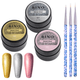thumbnail image 1 of Set 3 Gel Painting Diseño Metalico Decoracion Uñas 3D Plata Universoenlinea, 1 of 7