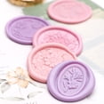 thumbnail image 4 of Flower Wax Seal Stamp Fire Paint Seal Head Lily-Flower Sealing Stamp for Envelope Wedding Invitations Card Decorations, 4 of 21