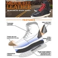 thumbnail image 2 of Milwaukee Leather MBM9102 Men's Black Leather with Red Shoe Lace Reinforced Street Riding Shoes w/ Ankle Support 10.5, 2 of 10
