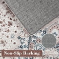 thumbnail image 5 of FairOnly Pink 2'x6'Vintage Distressed Low Pile Runner Rug for Entrance Hallway Non Slip Washable Indoor Floor Cover for Kitchen Laundry, 5 of 7