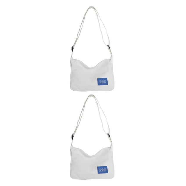 Bolso de hombro Sonducket estilo informal para mujer bandolera de viaje banquete chicas bolsa con correa grande color Blanco Negro