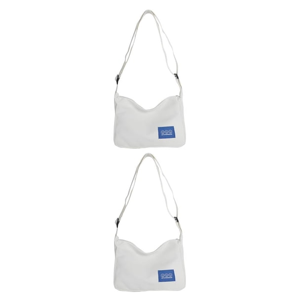 Bolso de hombro Sonducket estilo informal para mujer bandolera de viaje banquete chicas bolsa con correa grande color Blanco Negro