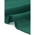 thumbnail image 5 of Women's Chiffon Dresses Flutter 3/4 Sleeve Crewneck Flowy Knee Length Dress Cocktail Party Wedding Outfits M Dark Green, 5 of 6