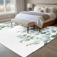 thumbnail image 4 of 8'x10' Area Rugs, Eucalyptus Leaves Indoor Outdoor Area Rug for Living Room Bedroom, Spring Summer Botanical Pastoral Washable Bathroom Rugs Kitchen Floor Carpet Mats Home Decor Aesthetic, 4 of 8