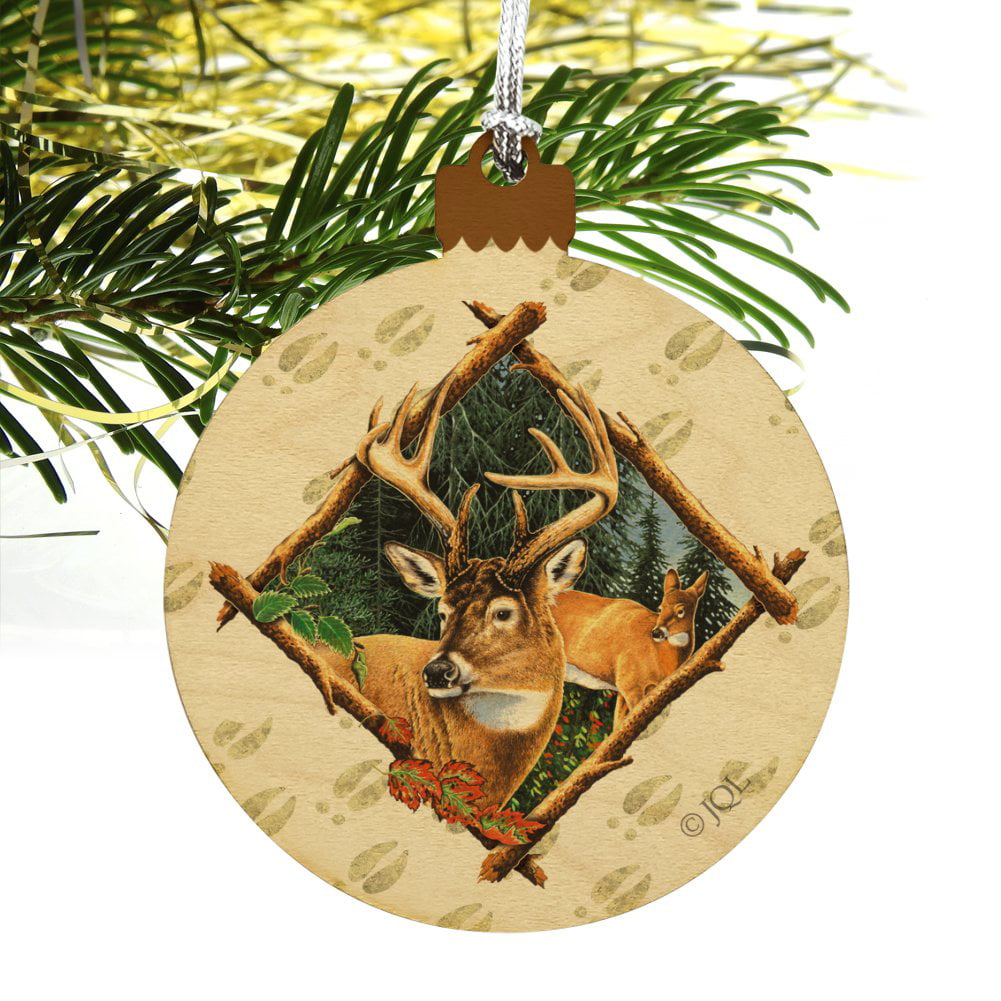 Deer Antlers Bucks Racks Hunting Christmas Tree Antler Ornaments Doe 
