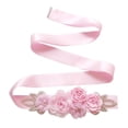 thumbnail image 2 of GROFRY Wedding Belt Eye-catching Wear Resistant Fabric Rose Flower Wedding Dress Sash for Women, 2 of 7