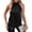 Black, variant on Summer Satin Vest Halter Off Shoulder Solid Color Sleeveless Tops Smooth Surface Pullover Tops Loose Fit Tank Tops Daily Wear