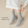 thumbnail image 4 of ShengRui Womens Cotton Crew Socks Thin Dress Socks for Women Above Breathable Casual Sock 8-10 Pairs, 4 of 6