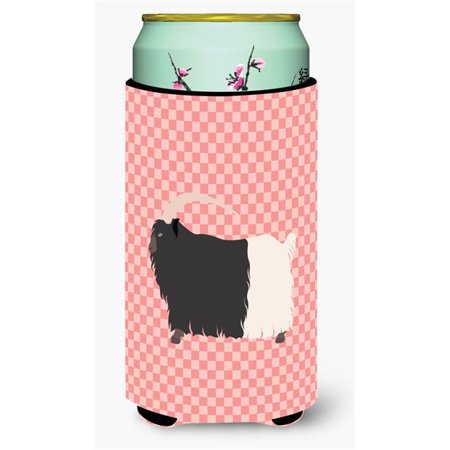 

Carolines Treasures BB7887TBC Welsh Black-Necked Goat Pink Check Tall Boy Beverage Insulator Hugger