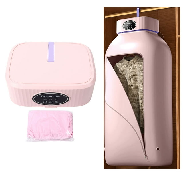 Portable Mini Electric Clothes Dryer, Fast and Efficient Drying, Timer Function, Quiet , US Plug 110V, for Light Clothes Underwear