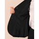 thumbnail image 5 of Conjunto de falda de 2 piezas para mujer INSPIRE CHIC, blazer peplum, falda lápiz de cintura alta, atuendo de trabajo 3XL negro, 5 of 6