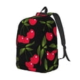 thumbnail image 2 of Balery Cherry Vintage Canvas Backpack for Men and Women - Large Capacity, Durable Travel Laptop Bag for School, Work, Hiking, and Outdoor Activities, 2 of 7