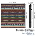 thumbnail image 2 of Classic Boho Pattern Non-Slip Game Room Mat 31.5 Inch Square Rubber Mahjong Playing Surface with Noise Dampening for Card Games and Board Game Nights, 2 of 7