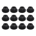 thumbnail image 1 of Unique Bargains 12 Pcs Black Plug Holes, H17 Rubber Button Plug for 16mm/0.63' Hole, 1 of 6