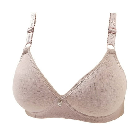 

Mikilon Woman s Embroidered Glossy Comfortable Breathable Bra Underwear No Rims Undershirt Sleeveless Women on Sale