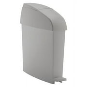 RUBBERMAID FG750244 3 gal. Plastic Rectangular Sanitary Napkin Receptacle , Gray