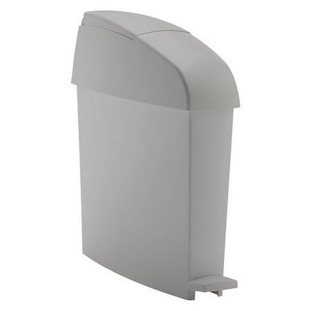 RUBBERMAID FG750244 3 gal. Plastic Rectangular Sanitary Napkin Receptacle , Gray