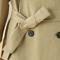 thumbnail image 5 of Felirenzacia Women's Trench Coat Double-Breasted Classic Lapel Overcoat Slim Outerwear Coat, 5 of 9