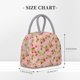 thumbnail image 2 of Balery Strawberry Floral Bolsa de Almuerzo para Mujeres, Caja de Almuerzo, Bolsa de Almuerzo Pequeña Impermeable, Tote de Almuerzo Reutilizable con Gran Capacidad, 2 of 6