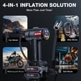thumbnail image 3 of Inflador de Neumáticos NEXPOW, Compresor de Aire Portátil de 160 PSI, Bomba de Aire 5 Veces Más Rápido con Doble Alimentación para Coche, Moto y Balones, Batería de 8000 mAh, 3 of 8