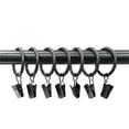 thumbnail image 3 of Lumi 1-1/4 in. Clip Rings For 3/4 in. Curtain Rods Gunmetal(7-Pack), 3 of 5