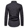 thumbnail image 5 of Fesfesfes Fall Men's Shirt Turtleneck Pullover Tops Long Sleeve Shirt Men's Sweatshirt, 5 of 7