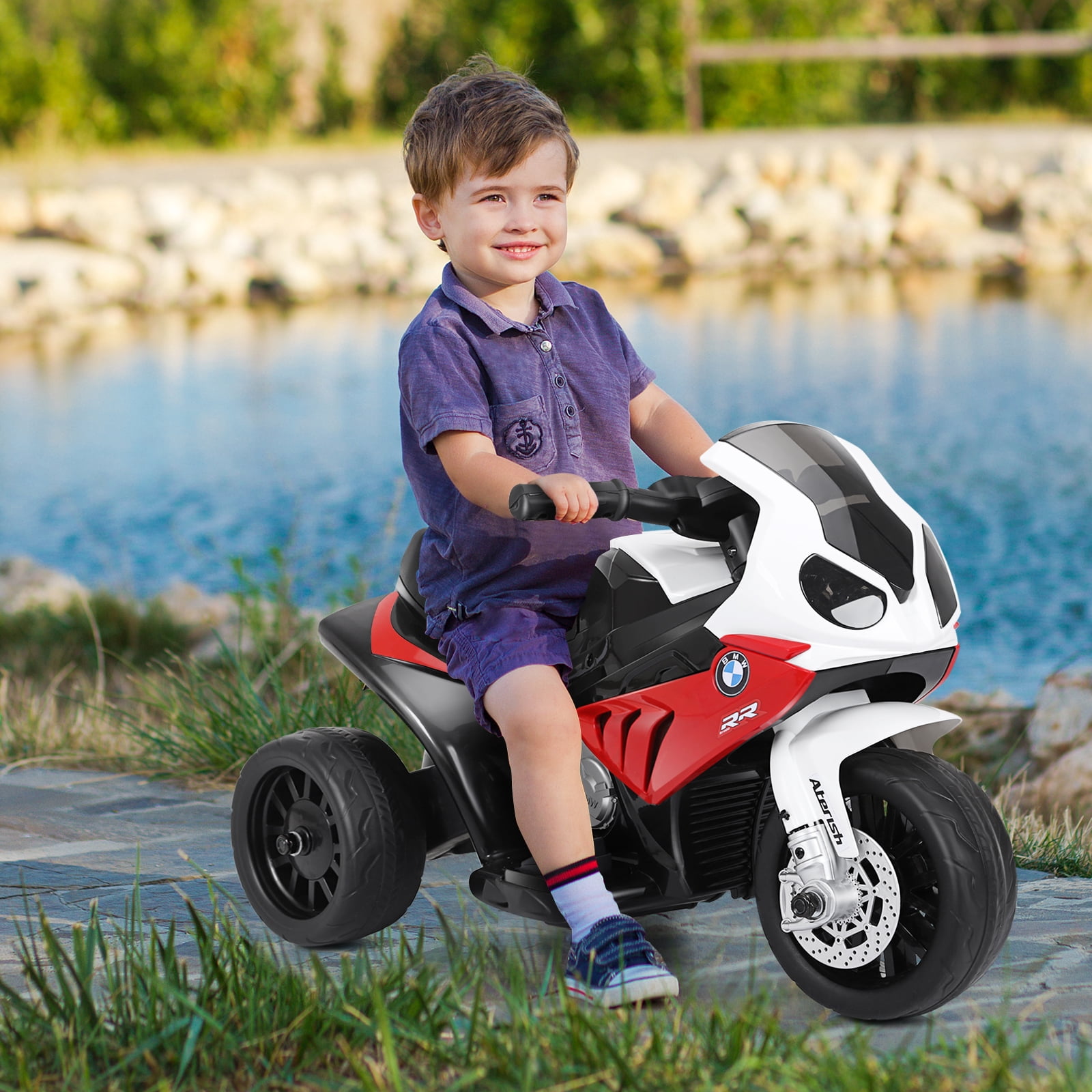 Topbuy Red 6 V BMW Motorcycle Powered Ride-On