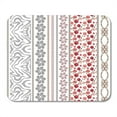thumbnail image 1 of NUDECOR Lace Looking Vintage Silk Bohemian and Floral Patterns Zebra Paisley Borders Roses Ethnic Collection Mousepad Mouse Pad Mouse Mat 9x10 inch, 1 of 1