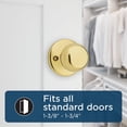thumbnail image 3 of Fairfax Satin Nickel Front Door Knob with Deadbolt  Reversible Exterior/Interior Entry Door Knob with Key and Deadbolt Lock  Front Door Knobs with Lock/Front Door Lock  Traditional Home D, 3 of 8