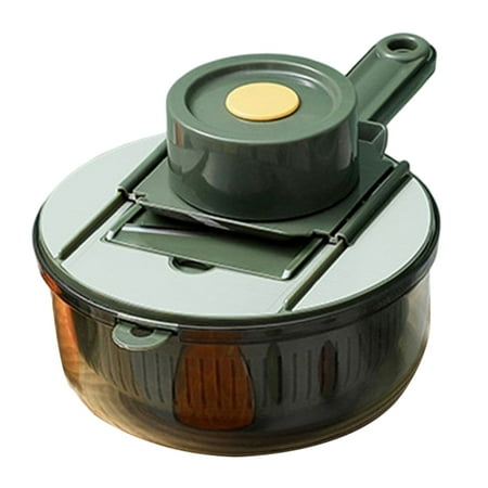 

Household Potato Shredding Dicing Machine Non-Skid Soft Grip Handle for Kitchen Travelling Camping Dark Green