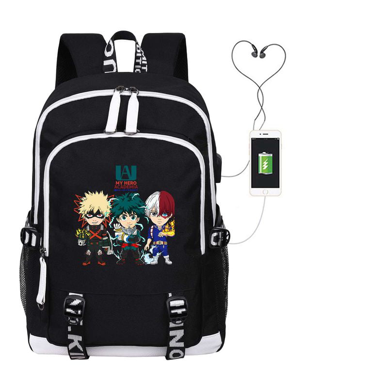 GO2COSY Anime My Hero Academia Backpack Izuku Midoriya Daypack Student Bag School Bag Bookbag 