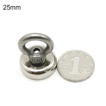 

YZdevelop Neodymium Iron Round Steel Sleeve Ring Eyebolt Fishing Magnetic Salvage Tool