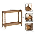 thumbnail image 6 of Kate and Laurel Bellport Farmhouse Rectangle Console Table, 34 x 12 x 30, Rustic Brown, Vintage Inspired Rectangular Entryway Table for Use as Entry Storage and Display, 6 of 10