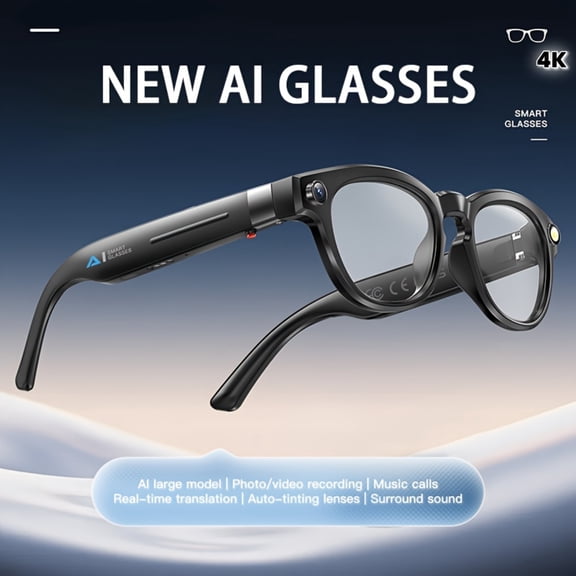 2025 AI Translation Smart Camera Glasses | 4K Video | 150  Languages | GPT Chat