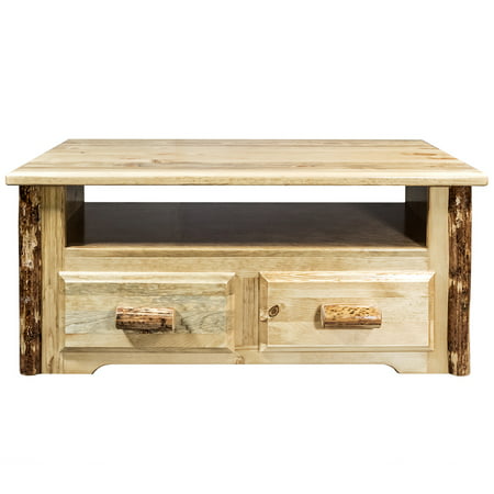 Glacier Country Collection Two Drawer Sitting Chest/Entertainment
