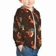 thumbnail image 2 of Kids Zip Up Hoodie for Boys Girls Toddler - Space Fox Lightweight Long Sleeve 5-6T Boys Girl Clothes, Sun Protection Windproof Jackets Hoodie Sweatshirt, 2 of 7