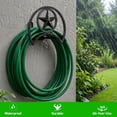 thumbnail image 5 of Garden Hose Holder 125Ft Wall-Mounted Hose Reel Decorative Star  Durable  Hose Hanger, 5 of 9