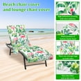 thumbnail image 3 of 2Pcs Lounge Chair Towel Cover Absorbent Microfiber Beach Chair Covers with Side Pockets Flamingo Patterns for Pool Sunbathing Garden, 3 of 10