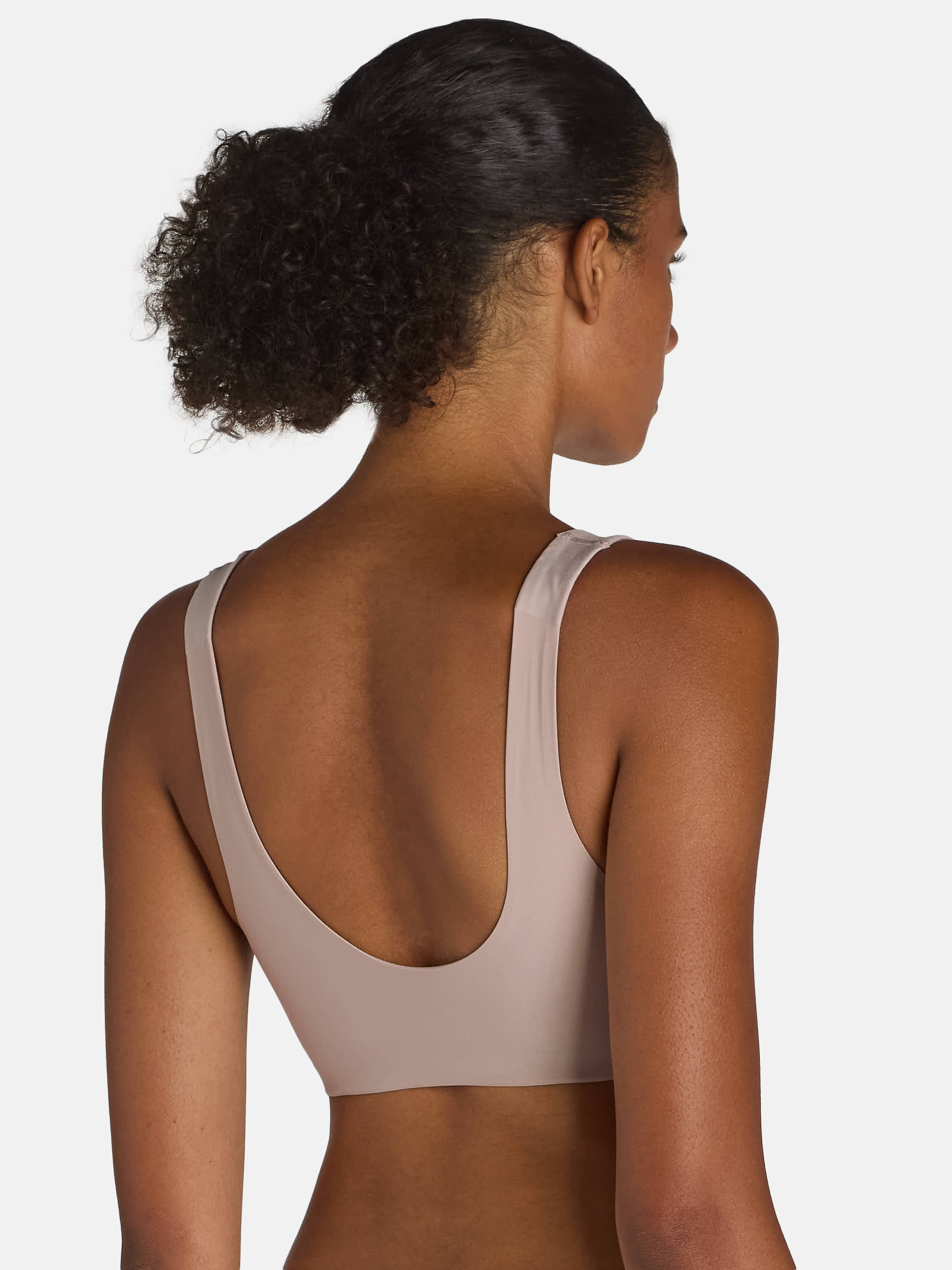 No Boundaries Wire-Free Bonded Square Neck Bra, Sizes XS to XXXL
