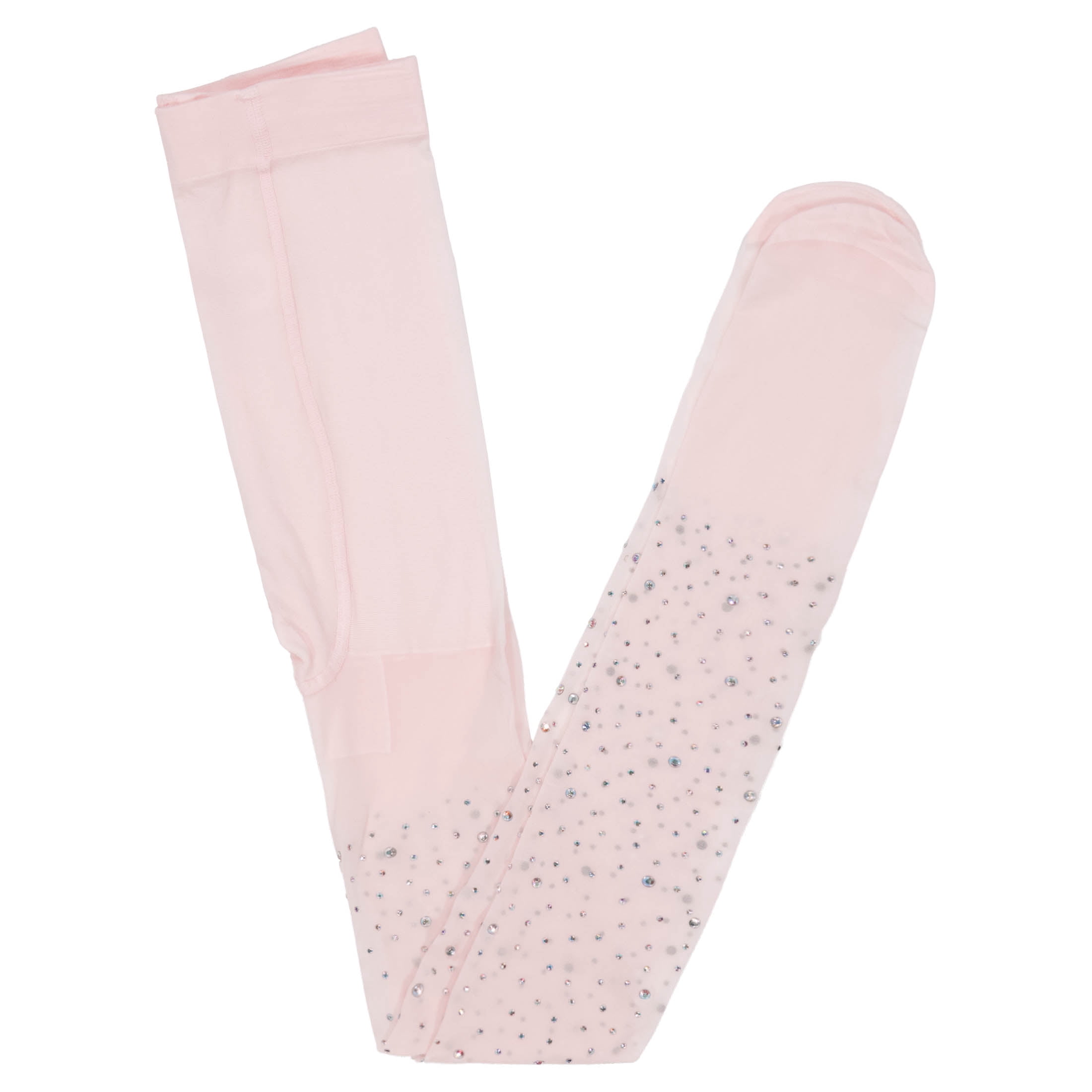 Rhinestone Opaque Tights Costume Accessory for Children, Pink, L (10/12), Halloween by Way To Celebrate