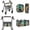Cartoon Cat Flower, variant on FOR U DESIGNS Cat Daisy Butterfly Print Rollator Walker Accessories Set, Elastic Walker Seat Cover Backrest Cover, Under-Seat Storage Bag Easy to Install Walker Accessories for Seniors