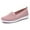 Pink, variant on Viluyesy Womens Flat Sneaker, Soft Sole Low Vamp Non-slip Strolling Comfort Shoes Pink US5.5