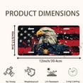 thumbnail image 2 of Patriotic Eagle in Uniform Front License Plate,Metal License Plate,Funny Standard Plates Personalized Novelty Decorative For Men/Women/Boys/Girls Car 6×12 Inch, 2 of 7