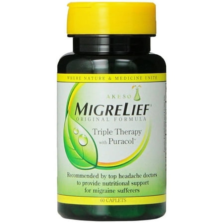 - Migrelief Original Formula Triple Therapy with Puracol 60 Caplets